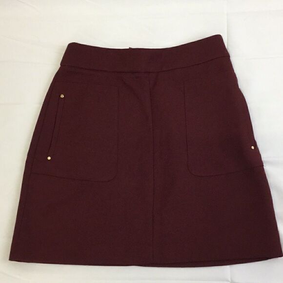 H&M Burgundy Mini Skirt - Picture 1 of 6